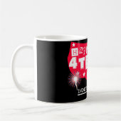 7月の幸せな4th独立の日パーティー コーヒーマグカップ (左)