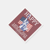 7月の幸せな4th独立の日パーティー スタンダードカクテルナプキン (角)