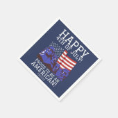 7月の幸せな4th独立の日パーティー スタンダードカクテルナプキン (角)