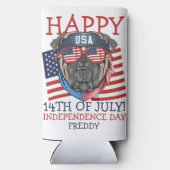 7月の幸せな4th独立の日パーティー スリム缶クーラー (裏面)