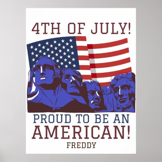 7月の幸せな4th独立の日パーティー ポスター (正面)