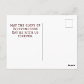 7月の幸せな4th独立の日パーティー ポストカード (裏面)