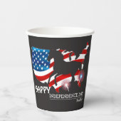 7月の幸せな4th独立の日パーティー 紙コップ (正面)