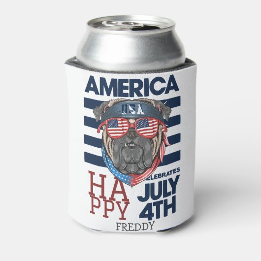 7月の幸せな4th独立の日パーティー 缶クーラー (缶裏面)