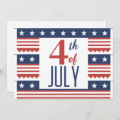 7月の幸せな4th独立の日赤白青 シーズンカード (正面/裏面)