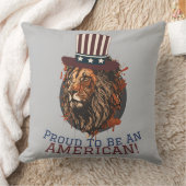 7月の幸せな4th独立記念日アメリカパーティー クッション (ブランケット)