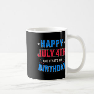 7月の幸せ4日と私のインディペン誕生日 コーヒーマグカップ