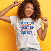 7月の幸せ4日に空を照らす Tシャツ