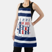 7月の幸せ4日の赤と青 エプロン (インサイチュ)