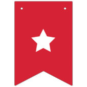 7月の幸せ4日の赤と青 バンティングフラッグ (第1の旗)