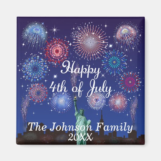 7月の幸せ4日ニューヨーク マグネット (正面)