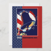 7月の幸せ4日ヴィンテージリバティーベルカード (正面)