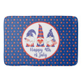 7月の幸せ4日格言赤白青 バスマット (正面)