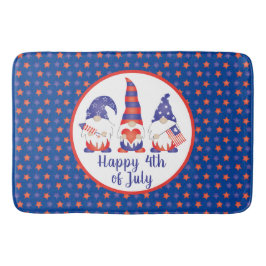 7月の幸せ4日格言赤白青 バスマット