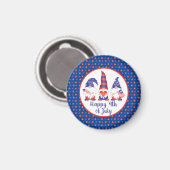 7月の幸せ4日格言赤白青 マグネット (正面/裏面)