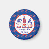 7月の幸せ4日格言赤白青 マグネット (正面)