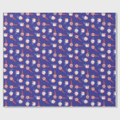 7月の幸せ4日格言赤白青 ラッピングペーパー (フラット)