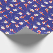 7月の幸せ4日格言赤白青 ラッピングペーパー (角)