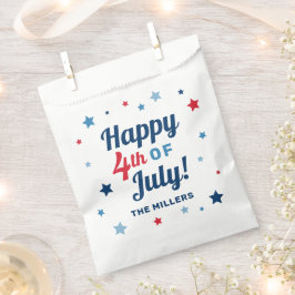 7月の幸せ4日紅白と青の愛国心 フェイバーバッグ
