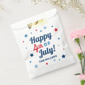 7月の幸せ4日紅白と青の愛国心 フェイバーバッグ (封をした状態)