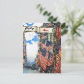 7月の幸せ4日。ファインアート ポストカード (スタンド正面)