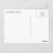 7月の幸せ4日。ファインアート ポストカード (裏面)