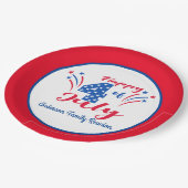 7月の幸せ4thファミリー懇親会追加ファミリー名 ペーパープレート (アングル)