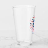 7月の幸せ4th名前をカスタムするビアグラスの贈り物 タンブラーグラス (右)