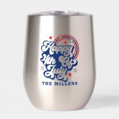 7月の幸せ4th愛国的レトロタイポグラフィ (正面)