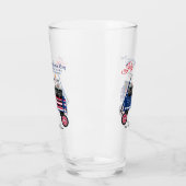 7月の幸せ4th独立ビアソーダ茶グラス タンブラーグラス (左)