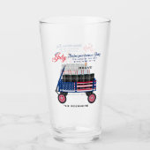 7月の幸せ4th独立ビアソーダ茶グラス タンブラーグラス (正面)