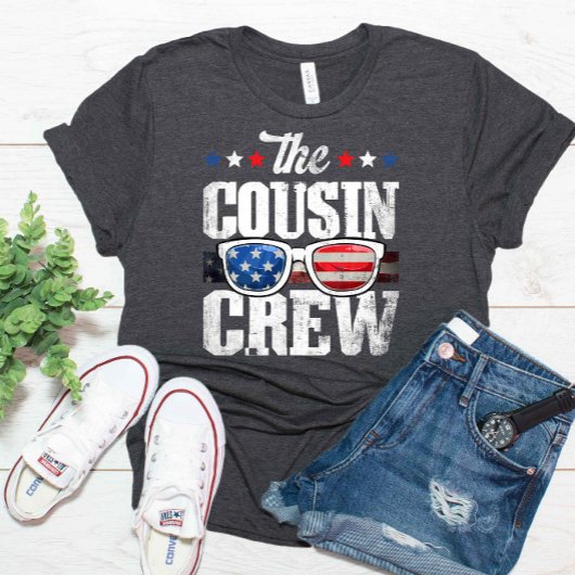 7月の愛国アメリカの従兄弟クルー4日 Tシャツ