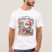 7月の愛国クリスマスTシャツ アメリカ独立250年 Tシャツ (正面)