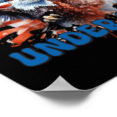 7月の愛国心Chの第4日の神の旗の下の一つの国 ポスター (角)