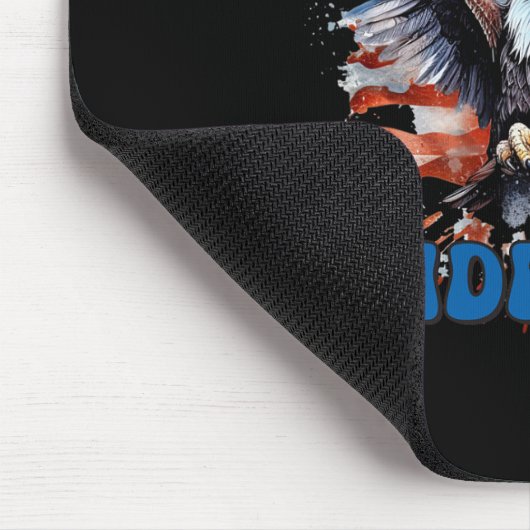 7月の愛国心Chの第4日の神の旗の下の一つの国 マウスパッド (コーナー)