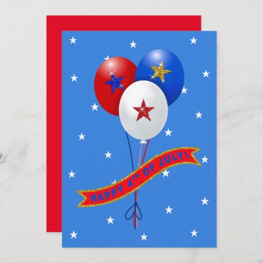 7月の愛国気球の幸せ4カスタマイズ日 (正面/裏面)