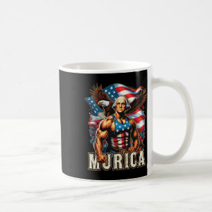 7月の愛国的なおもしろいジョージ・ワシントンの7月4日 コーヒーマグカップ