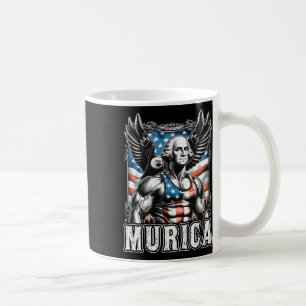 7月の愛国的なおもしろいジョージ・ワシントンの7月4日 コーヒーマグカップ