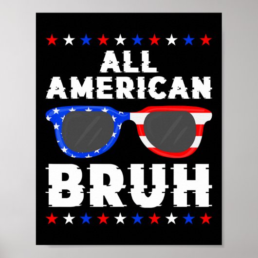 7月の愛国的な4番目の男の子10代すべてのアメリカ人 ポスター (正面)