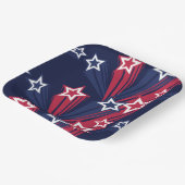 7月の愛国的な4thスターズレッドホワイトとブルー ペーパープレート (傾斜あり)