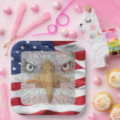 7月の愛国的な4thバーベキュー紙プレート ペーパープレート (パーティー)