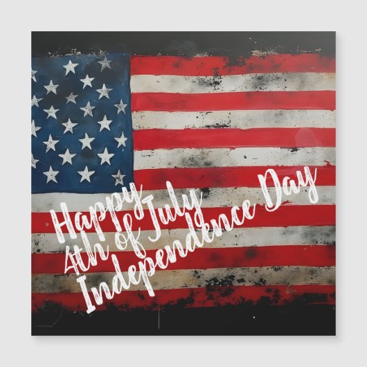 7月の愛国的な4th独立記念日アート (正面)