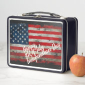 7月の愛国的な4th独立記念日アート メタルランチボックス (インサイチュ)