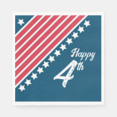 7月の愛国的な4th紙ナプキン スタンダードランチョンナプキン (正面)