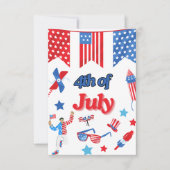 7月の愛国的サンキューカード4日 サンキューカード (正面)