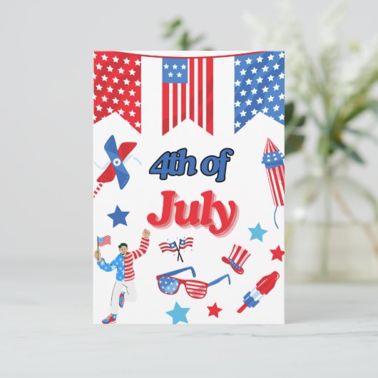 7月の愛国的サンキューカード4日 サンキューカード (スタンド正面)