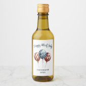 7月の愛国的パーティー4日 ワインラベル (正面)