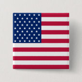 7月の愛国的選挙の米国国旗4日 缶バッジ (正面)