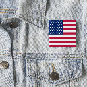 7月の愛国的選挙の米国国旗4日 缶バッジ