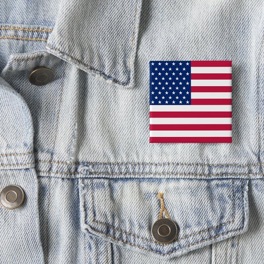 7月の愛国的選挙の米国国旗4日 缶バッジ
